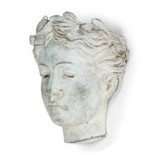 Load image into Gallery viewer, Pot, 4in, Cement, Goddess Head Wall Planter