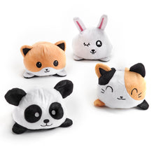 Load image into Gallery viewer, Reversible Happy/Angry Animal Plush