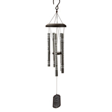 Load image into Gallery viewer, Metal Lord's Prayer Wind Chime, 35in