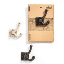 Load image into Gallery viewer, Cast Iron Double Wall Hook with Swivel, 3 Styles