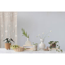 Load image into Gallery viewer, Pot, 6in, Stoneware, Reactive Brown Swirl w/Saucer