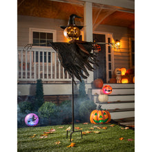 Load image into Gallery viewer, Oversized Jack O'Lantern Scarecrow Stake, 67.5in
