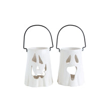 Load image into Gallery viewer, Ceramic Ghost Tealight Lantern, 2 Styles