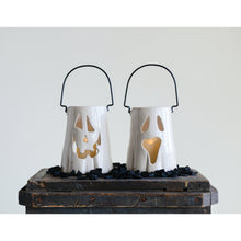 Load image into Gallery viewer, Ceramic Ghost Tealight Lantern, 2 Styles