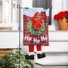 Load image into Gallery viewer, Santa Splat Kickin Garden Flag