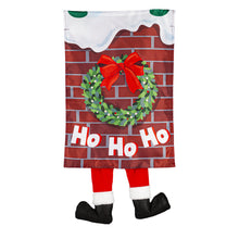Load image into Gallery viewer, Santa Splat Kickin Garden Flag