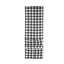 Load image into Gallery viewer, Black & White Buffalo Plaid Door Runner