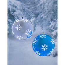 Load image into Gallery viewer, Outdoor LED Snowflake Stencil Ornament, 8in