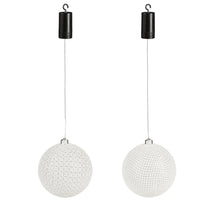 Load image into Gallery viewer, Outdoor LED Glitter Laced Ornament, 8in, 2 Styles