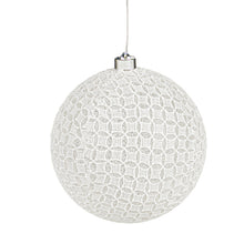 Load image into Gallery viewer, Outdoor LED Glitter Laced Ornament, 8in, 2 Styles