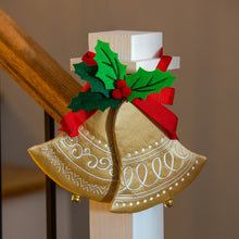 Load image into Gallery viewer, Oversized Tree Topper/Decor, Gold Bells