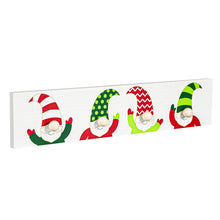 Load image into Gallery viewer, Christmas Gnomes Stocking Holder, 4 Hook