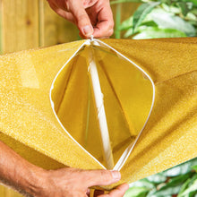 Load image into Gallery viewer, Indoor/Outdoor Lighted Fabric Star, Gold, 17in