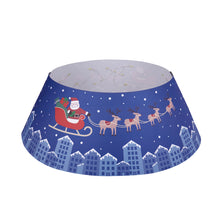 Load image into Gallery viewer, Santa's Sleigh LED Fabric Tree Collar, 25in dia.