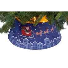 Load image into Gallery viewer, Santa's Sleigh LED Fabric Tree Collar, 25in dia.