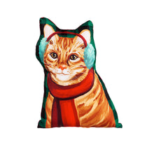 Load image into Gallery viewer, Mini Holiday Cat Pillow, 3 Styles