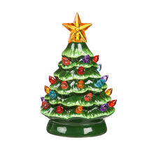 Load image into Gallery viewer, LED Mini Ceramic Christmas Tree, 5in