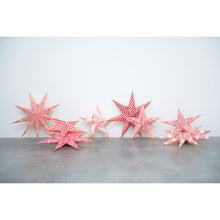 Load image into Gallery viewer, LED 7-Point Printed Paper Star Ornament, 24in