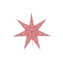 Load image into Gallery viewer, LED 7-Point Printed Paper Star Ornament, 24in