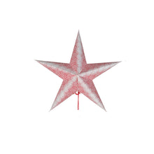 Load image into Gallery viewer, LED 5-Point Printed Paper Star Ornament, 18in