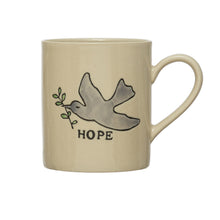 Load image into Gallery viewer, Hand-Painted Stoneware Mug with Holiday Icon, 10oz