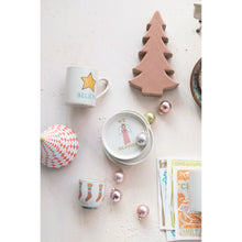 Load image into Gallery viewer, Hand-Painted Stoneware Plate w/ Holiday Icon, 5in
