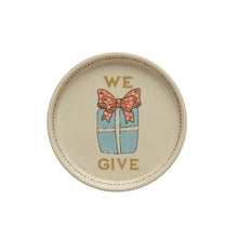 Load image into Gallery viewer, Hand-Painted Stoneware Plate w/ Holiday Icon, 5in