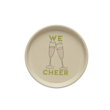 Load image into Gallery viewer, Hand-Painted Stoneware Plate w/ Holiday Icon, 5in