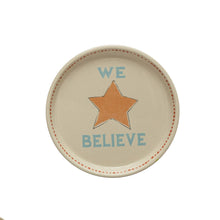 Load image into Gallery viewer, Hand-Painted Stoneware Plate w/ Holiday Icon, 5in