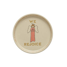 Load image into Gallery viewer, Hand-Painted Stoneware Plate w/ Holiday Icon, 5in