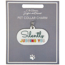Load image into Gallery viewer, Silently Judging You Pet Collar Charm
