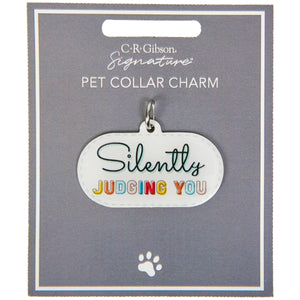 Silently Judging You Pet Collar Charm