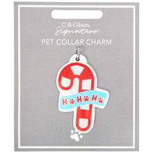 Load image into Gallery viewer, Candy Cane Pet Collar Charm