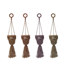Load image into Gallery viewer, Hand-Woven Macrame Plant Hanger Ornament, 3.5in