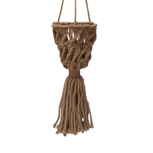 Load image into Gallery viewer, Hand-Woven Macrame Plant Hanger Ornament, 3.5in