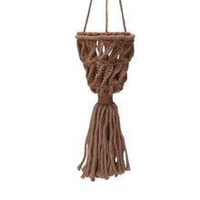 Load image into Gallery viewer, Hand-Woven Macrame Plant Hanger Ornament, 3.5in