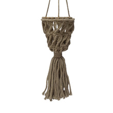Load image into Gallery viewer, Hand-Woven Macrame Plant Hanger Ornament, 3.5in