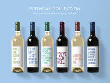 Load image into Gallery viewer, Birthday Collection Wine Labels