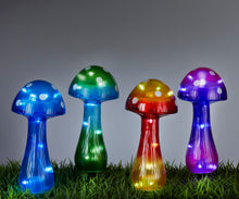 Load image into Gallery viewer, Solar Sunny Days Mushroom Garden Stake, 12.25in
