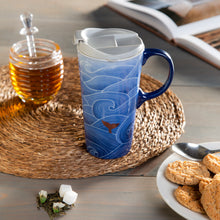 Load image into Gallery viewer, Mermaid Waves Metallic Ceramic Mug w/Box, 17oz