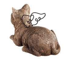 Load image into Gallery viewer, Cat with Metal Wings Garden Statue, 12in