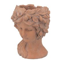 Load image into Gallery viewer, Pot, 4in, Cement, Terracotta Goddess Head