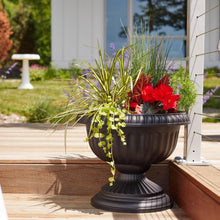 Load image into Gallery viewer, Planter, 18in, Grecian Urn, Black