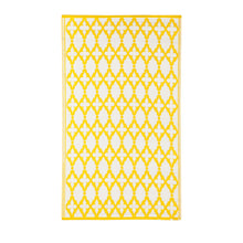 Load image into Gallery viewer, Yellow Patterned Indoor/Outdoor Rug, 36in x 60in
