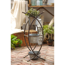 Load image into Gallery viewer, 3-Tier Metal Pot Planter with Stand