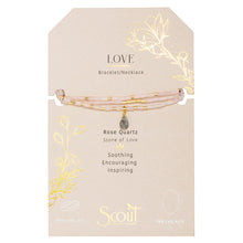 Load image into Gallery viewer, Teardrop Stone Wrap Bracelet, Rs Qtz & Labradorite