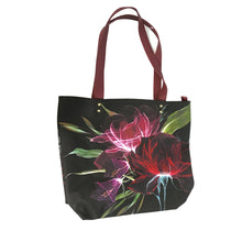 Load image into Gallery viewer, Floral Tote with Faux Leather Accents, 2 Styles