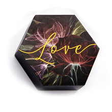 Load image into Gallery viewer, Floral Sentiment Mini Wood Block Decor, 4 Styles