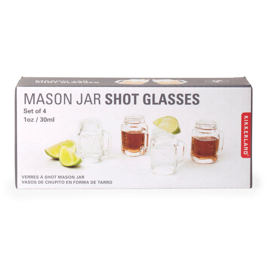 Mason Jar Shot Glasses, Set of 4