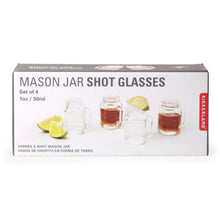 Load image into Gallery viewer, Mason Jar Shot Glasses, Set of 4